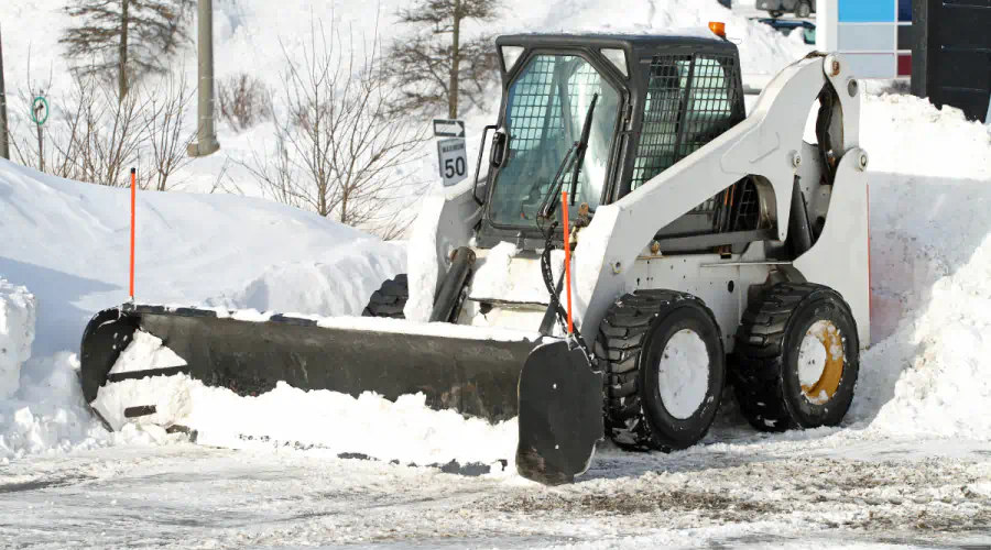 ongoing snow plowing